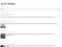 Tablet Screenshot of joynhensley.com